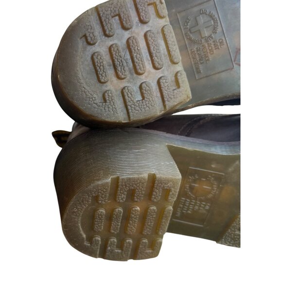 Dr. Martens Alexandra Women’s Size 8 Brown Heeled Ankle Boots - Picture 10 of 13